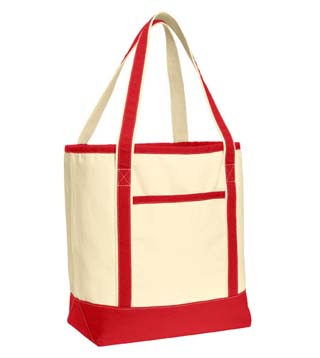 BG413 - Large Cotton Canvas Boat Tote