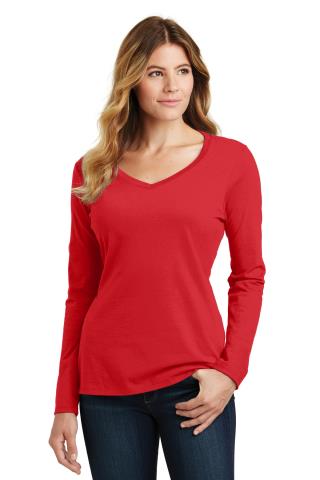 Ladies' L/S Favorite V-Neck Tee