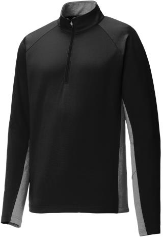 Contrast 1/2-Zip Pullover